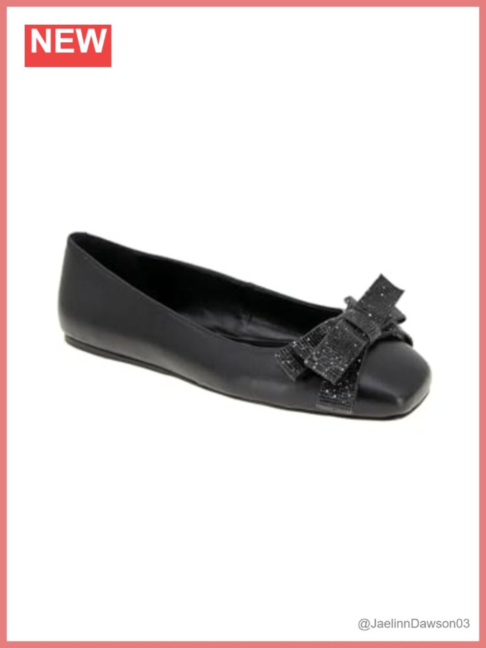 Faux Leather Ballet Flats - Padded Footbed, Breathable Lining, Round Toe
